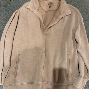 American Eagle Outfitters WomensTan Deep V Sweatshirt